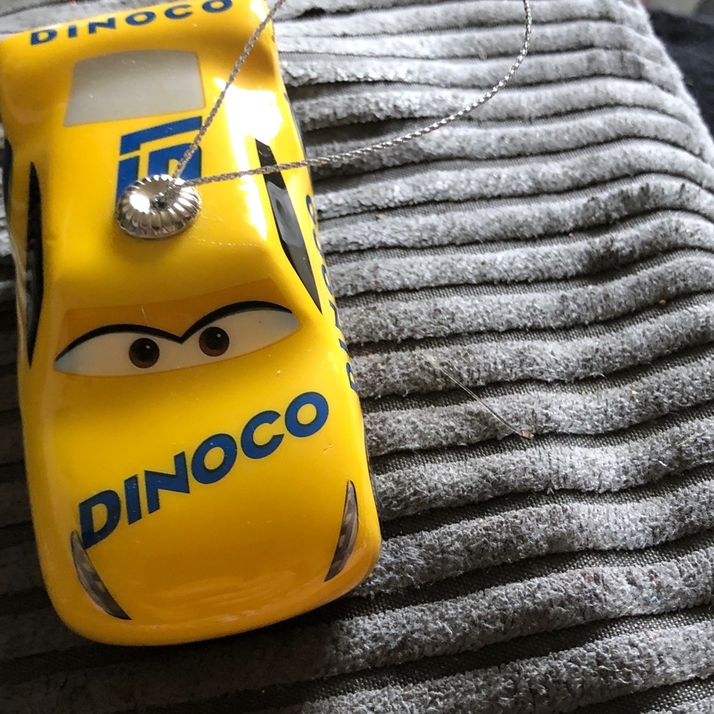 Blue Metallic Toy Car blue and yellow